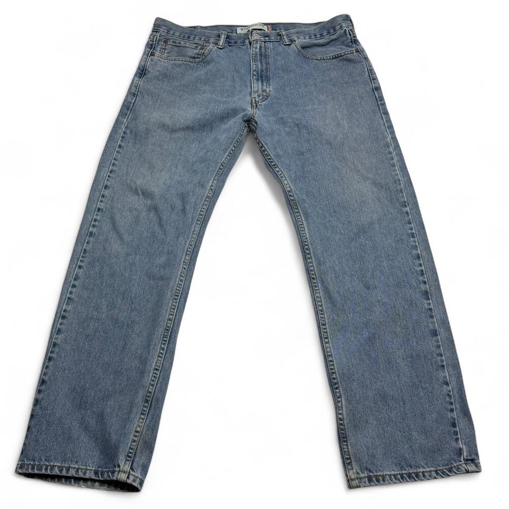 Levi’s 505 Straight Fit Jeans Light Wash Blue Denim 36x30